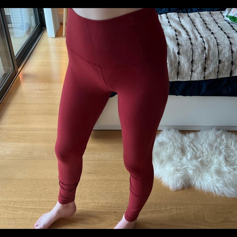 red lululemon leggings!!